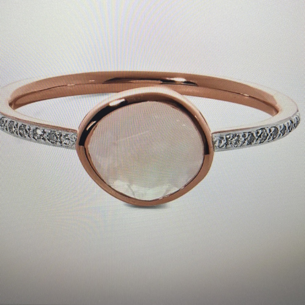 Monica Vinader siren pave diamond stacking ring